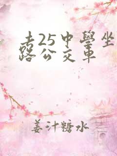 去25中学坐几路公交车