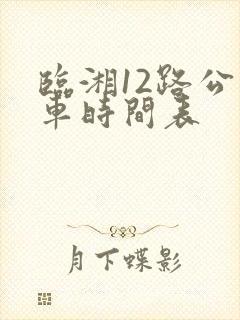 临湘12路公交车时间表