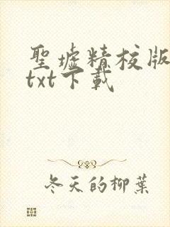 圣墟精校版全本txt下载