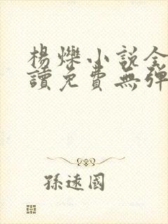 杨烁小说全文阅读免费无弹窗