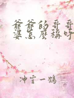 爷爷的哥哥的老婆怎么称呼