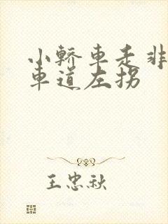 小轿车走非机动车道左拐