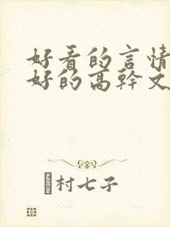 好看的言情文笔好的高干文