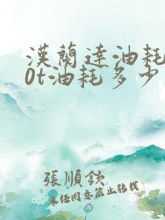汉兰达油耗2.0t油耗多少