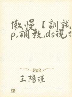 傲慢【训诫,sp,调教,ds现代家奴