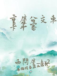 重庆公交车老年卡年审