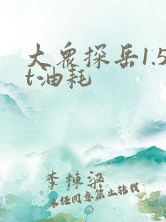 大众探岳1.5t油耗