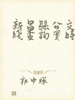 新昌县公交车路线查询实时怎么查 新昌县公交车路线查询实时怎么查