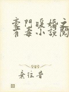 豪门暖婚之媳妇有毒小说阅读 豪门暖婚之媳妇有毒小说阅读