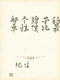 哪个牌子的电动车性价比最高