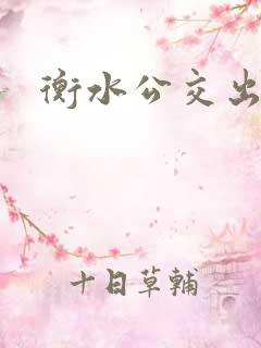 衡水公交出行 衡水公交出行