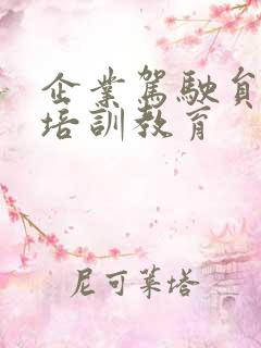 企业驾驶员安全培训教育
