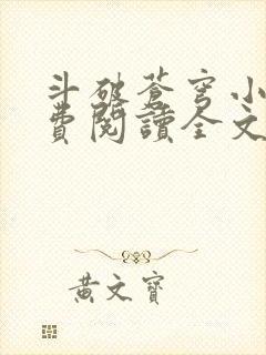 斗破苍穹小说免费阅读全文在线 斗破苍穹小说免费阅读全文在线