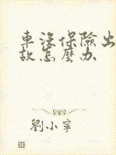 车没保险出了事故怎么办