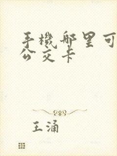 手机哪里可以充公交卡 手机哪里可以充公交卡