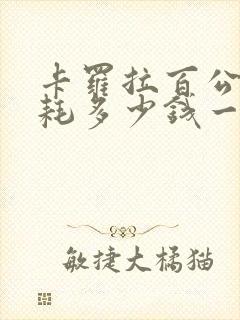卡罗拉百公里油耗多少钱一公里