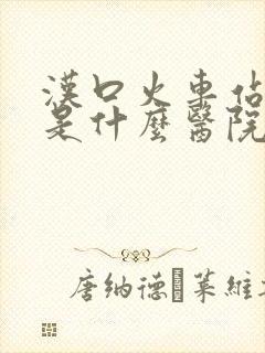 汉口火车站对面是什么医院