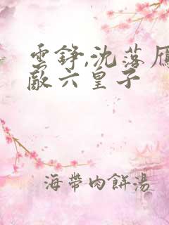 云铮,沈落雁无敌六皇子