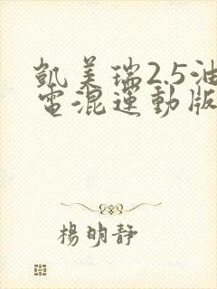 凯美瑞2.5油电混运动版