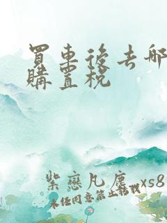 买车后去哪里交购置税