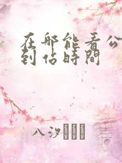 在哪能看公交车到站时间 在哪能看公交车到站时间