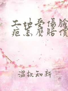 工地受伤脸上留疤怎么赔偿