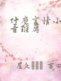 什么言情小说好看推荐