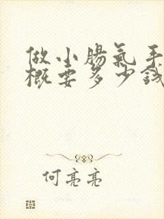 做小肠气手术大概要多少钱