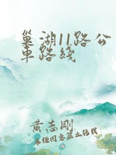 巢湖11路公交车路线