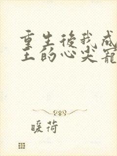 重生后我成了傻王的心尖宠