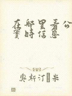 在哪里看公交车实时信息