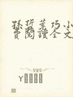 孙哲叶巧小说免费阅读全文最新章节