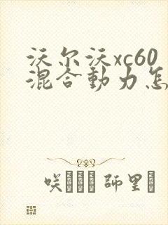 沃尔沃xc60混合动力怎么样