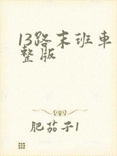 13路末班车完整版