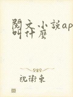 阅文小说app叫什么