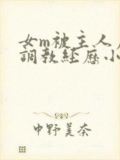 女m被主人虐玩调教经历小说