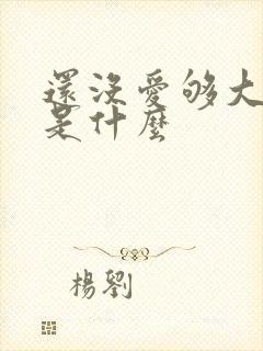还没爱够大结局是什么