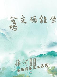 公交码能坐地铁吗