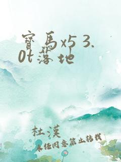 宝马x5 3.0t落地