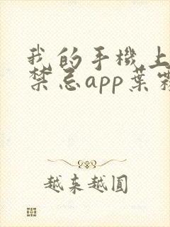 我的手机上全是禁忌app叶霖全文
