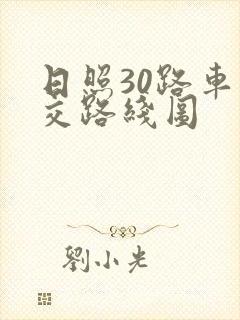 日照30路车公交路线图