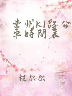 常州k1路公交车时间表