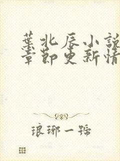 叶北辰小说最新章节更新情况 叶北辰小说最新章节更新情况