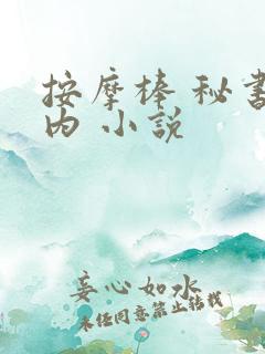 按摩棒 秘书体内 小说