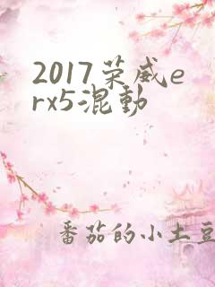 2017荣威erx5混动