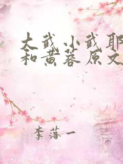大武小武耶律齐和黄蓉原文