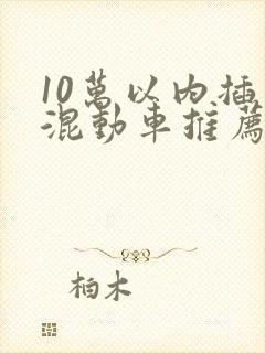 10万以内插电混动车推荐