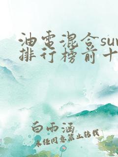 油电混合suv排行榜前十名品牌