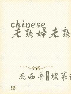 chinese老熟妇老熟女hd