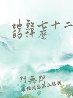 地煞七十二变讲的什么